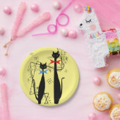 Retro atoomera middeneeuwse moderne koude vacht papieren bordje (Feest)