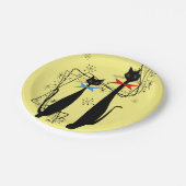 Retro atoomera middeneeuwse moderne koude vacht papieren bordje (Gekanteld)