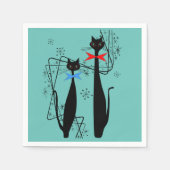 Retro atoomera middeneeuwse moderne koude vacht servet (Voorkant)