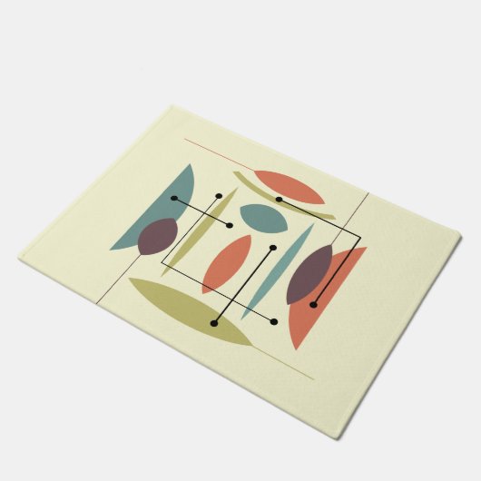 Retro atoomhep Abstract Deurmat (Schuin)