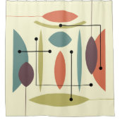 Retro atoomhep Abstract Douchegordijn (Voorkant)