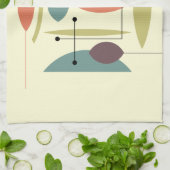 Retro atoomhep Abstract Theedoek (Gevouwen)