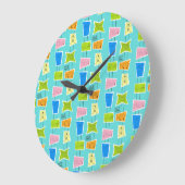 Retro AtoomKlok van de Muur van de Kitsch Acryl Grote Klok (Hoek)