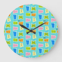Retro AtoomKlok van de Muur van de Kitsch Acryl
