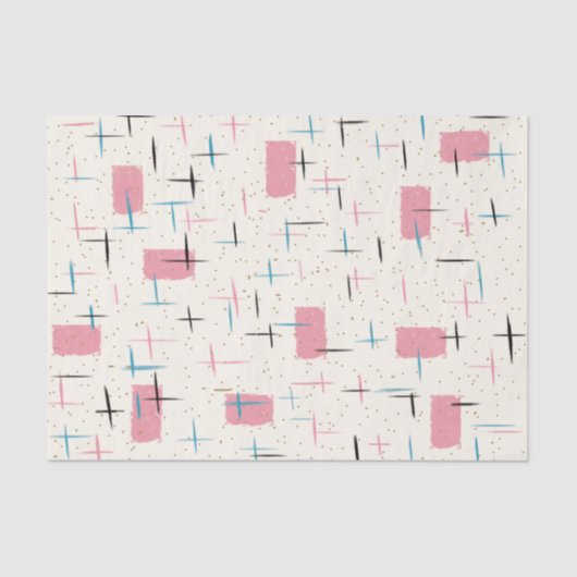 Retro atoomroze lint van het flessenlint van het P Tissuepapier (Voorkant)