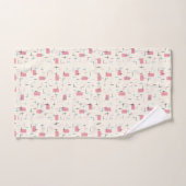 Retro atoomroze set handdoeken (Handdoek)