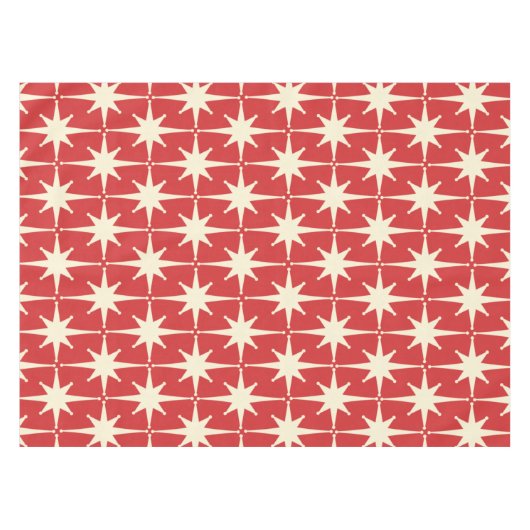 Retro  atoomsterren uit de middeleeuwen van de mid tafelkleed (Voorkant (Horizontaal))