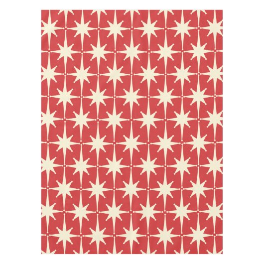 Retro  atoomsterren uit de middeleeuwen van de mid tafelkleed (Voorkant)