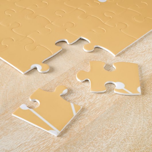 Retro atoomtijdperk midden eeuw moderne klettenkra legpuzzel (Zijkant)