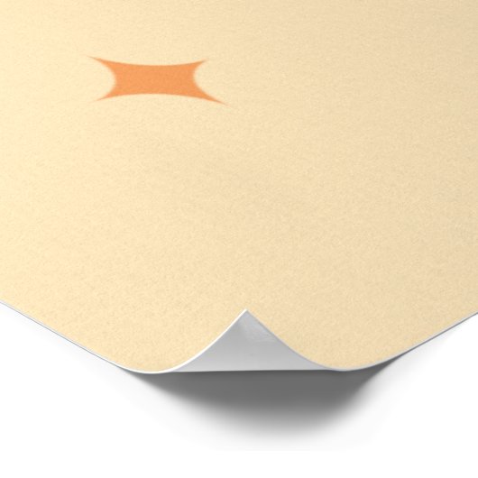 Retro atoomtijdperk Midden-eeuws modern Abstract Poster (Hoek)