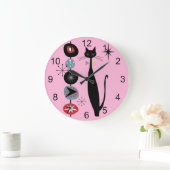 Retro atoomtijdperk midden midden midden midden mo grote klok (Huis)