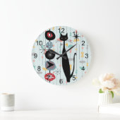 Retro atoomtijdperk midden midden midden midden mo grote klok (Huis)