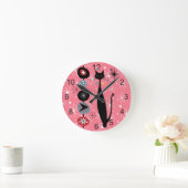 Retro atoomtijdperk midden midden midden midden mo ronde klok (Huis)