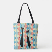 Retro atoomtijdperk midden midden midden midden mo tote bag (Achterkant)
