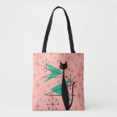 Retro atoomtijdperk midden midden midden moderne M Tote Bag (Voorkant)