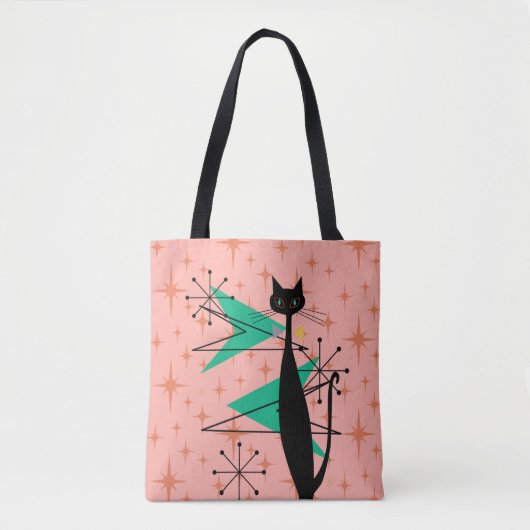 Retro atoomtijdperk midden midden midden moderne M Tote Bag (Voorkant)