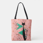 Retro atoomtijdperk midden midden midden moderne M Tote Bag (Achterkant)