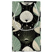 Retro atoomtijdperk minimaal modern patroon klein cadeauzakje (Achterkant)