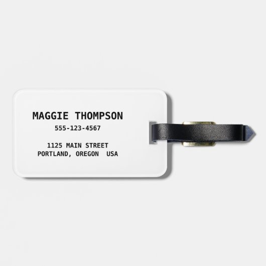 Retro atoomtijdperk Starburst patroon midden eeuw Bagagelabel (Achterkant horizontaal)