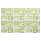 retro-atoomtijdvormen Chartreuse Stof (Fat Quarter)
