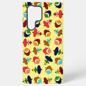 Retro atoomvormen samsung galaxy hoesje (Achterkant)