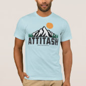Retro Attitash Mountain Ski T-shirt (Voorkant)