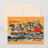Retro attractie Silver Springs  Briefkaart (Voorkant / Achterkant)