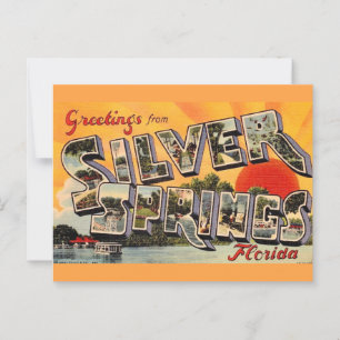 Retro attractie Silver Springs Briefkaart