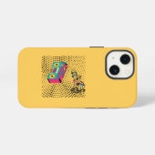 Retro audio boombox. iPhone hoesje (Achterkant horizontaal)