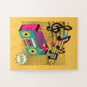 Retro audio boombox. legpuzzel (Horizontaal)