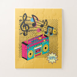 Retro audio boombox. legpuzzel