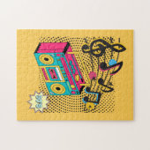 Retro audio boombox. legpuzzel (Horizontaal)