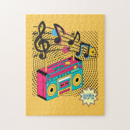 Retro audio boombox. legpuzzel