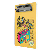 Retro audio boombox. mini klembord (Angled2)