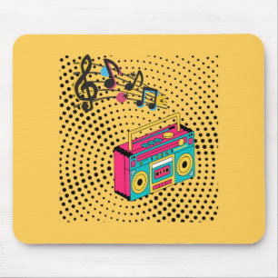Retro audio boombox. muismat