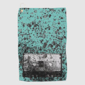 Retro Audio Cassette Golfhanddoek (Voorkant)