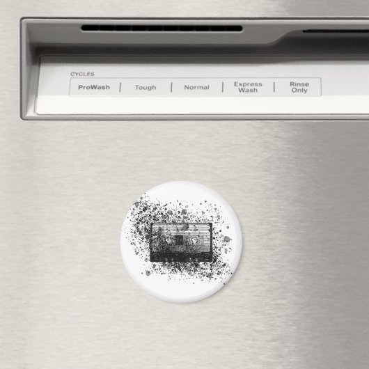 Retro Audio Cassette Magneet (Insitu (Vaatwasser))