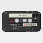 Retro Audio Cassette MixTape Case-Mate iPhone Case (Achterkant (horizontaal))