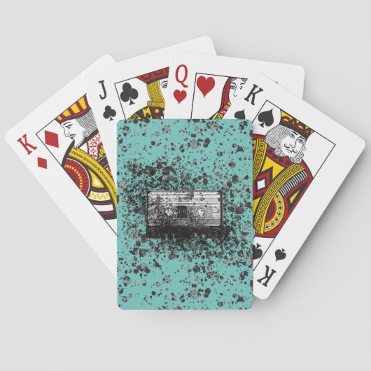 Retro Audio Cassette Pokerkaarten (Achterkant)