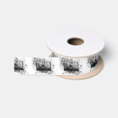Retro Audio Cassette Satijnen Lint (Spoel)