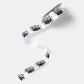 Retro Audio Cassette Satijnen Lint (Achterkant)
