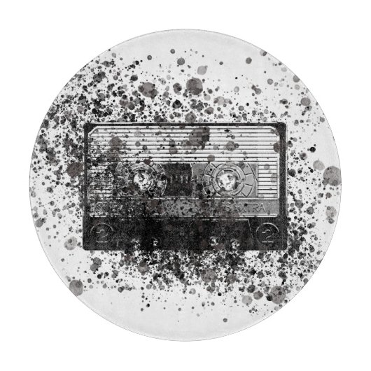 Retro Audio Cassette Snijplank (Voorkant)