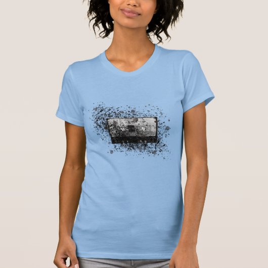 Retro Audio Cassette T-shirt (Voorkant)