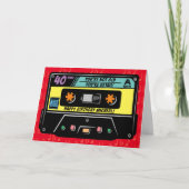 Retro Audio Cassettebandje elke leeftijd Verjaarda Kaart (Voorkant)