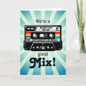 Retro Audio Cassettebandje "Grote Mix" Valentijns Kaart (Voorkant)