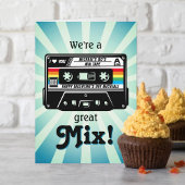 Retro Audio Cassettebandje "Grote Mix" Valentijns Kaart