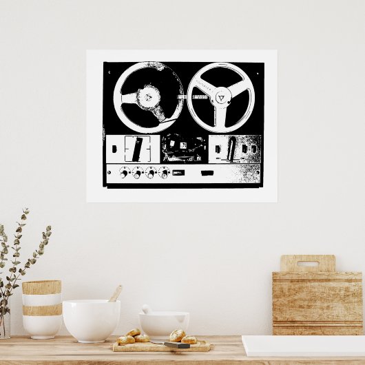 Retro-audio Poster (Keuken)