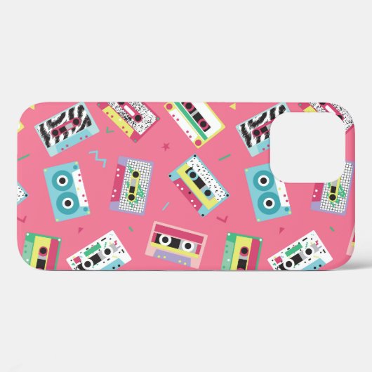 Retro Audio Tapes: 80s stijl. Case-Mate iPhone Case (Achterkant (horizontaal))
