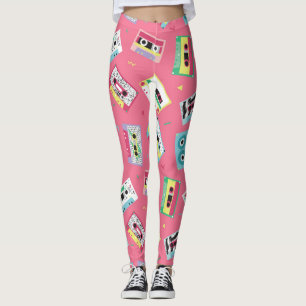 Retro Audio Tapes: 80s stijl. Leggings