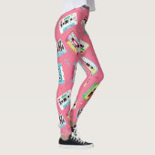 Retro Audio Tapes: 80s stijl. Leggings (Rechts)